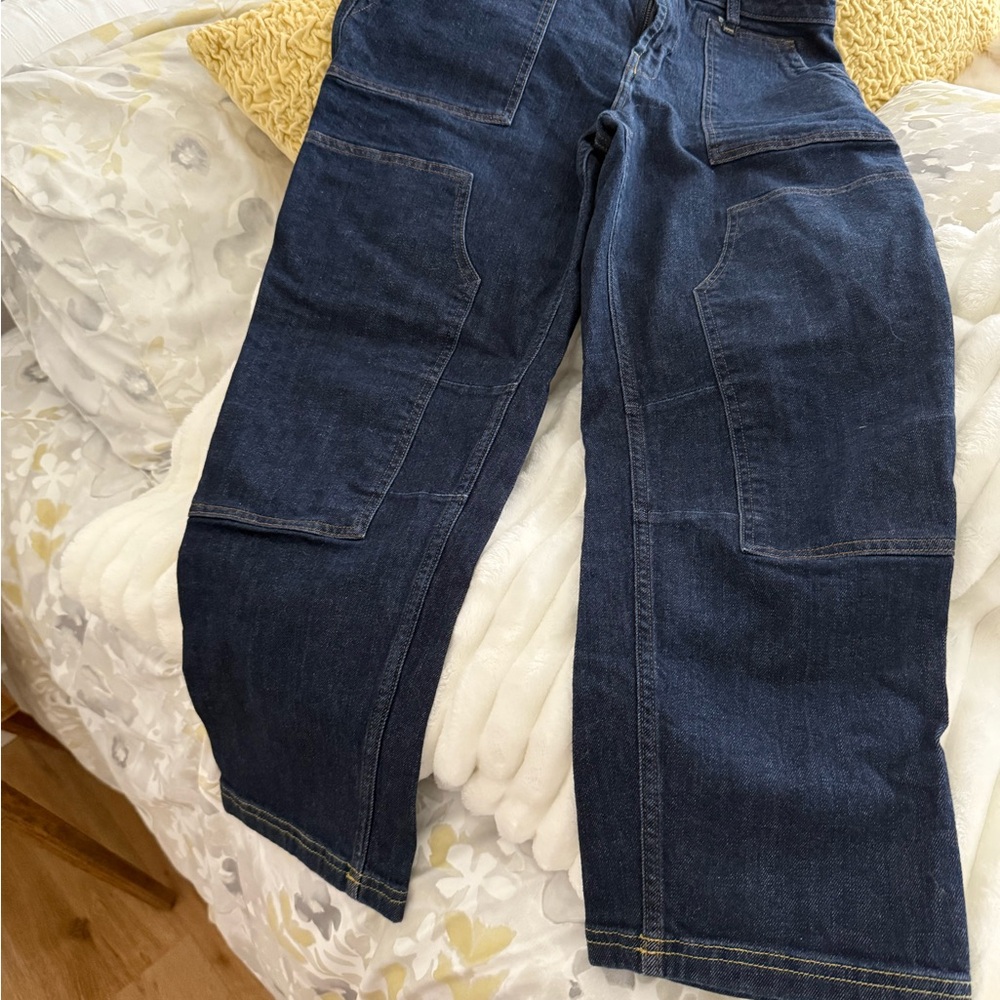 Pilcro Women’s  Deep Indigo Relaxed Jeans